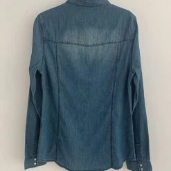 Levency Retro Western Denim Shirt New In 23 Levency Retro Western Denim Shirt New In
