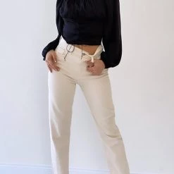 Levency Square Neck Lace Up Top