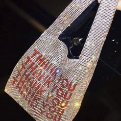 Levency Sparkly THANK YOU Hand Bag New In