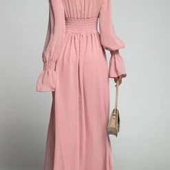 Levency New In Empire Waist V Neck Slit Maxi Dress 30 Levency New In Empire Waist V Neck Slit Maxi Dress