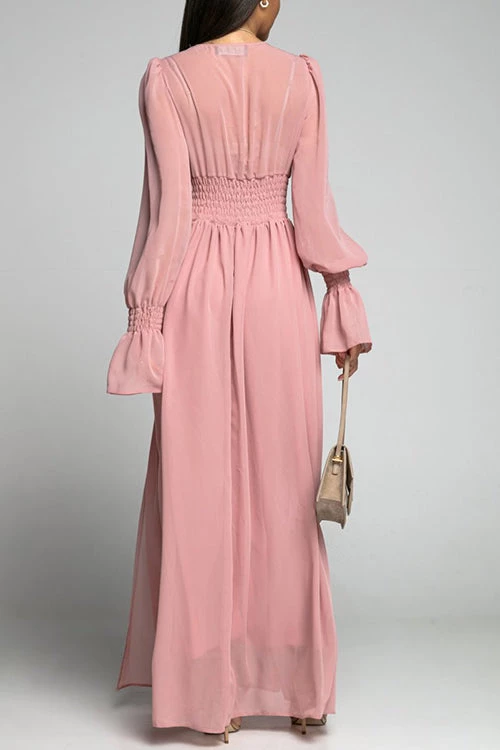 Levency New In Empire Waist V Neck Slit Maxi Dress 12 Levency New In Empire Waist V Neck Slit Maxi Dress