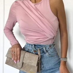 Levency Spirit Irregular Sleeves Twist Top New In