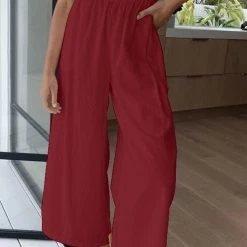 Levency Elasticised Paper Bag Style Pants New In