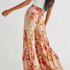 Levency Print Belted Palazzo Pant