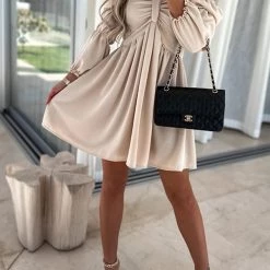 Levency New In Off Shoulder Seven Sleeve Mini Dress