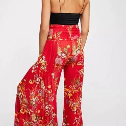Levency Print Belted Palazzo Pant