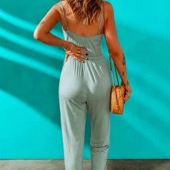 Levency Drwatring Cutout Slip Jumpsuit New In