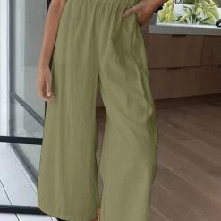 Levency Elasticised Paper Bag Style Pants New In