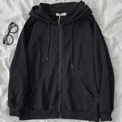 Levency Pockets Loose Hoodie Coat