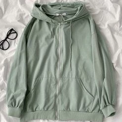 Levency Pockets Loose Hoodie Coat