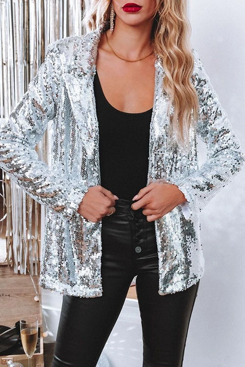 Levency New In Break The Bank Sequin Blazer 27 Levency New In Break The Bank Sequin Blazer