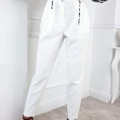 Levency New In Button High Waist Trouser Pants