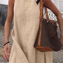 Levency Flowly O Neck Sleeveless Mini Dress