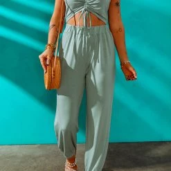 Levency Drwatring Cutout Slip Jumpsuit New In