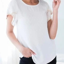 Levency New In Laced Up Sophisticated Blouse