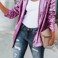 Levency New In Break The Bank Sequin Blazer