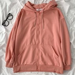 Levency Pockets Loose Hoodie Coat