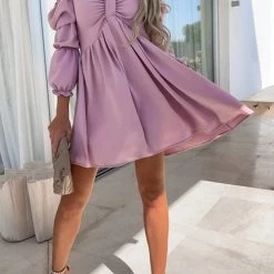 Levency New In Off Shoulder Seven Sleeve Mini Dress