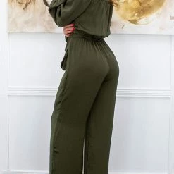 Levency New In Drawstring Waist Off Shoulder Jumpsuit