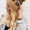 Levency New In Leopard Knit Beanie