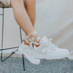 Levency Eden Sheer Crew Sock New In