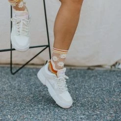 Levency Eden Sheer Crew Sock New In