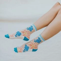 Levency Eden Sheer Crew Sock New In