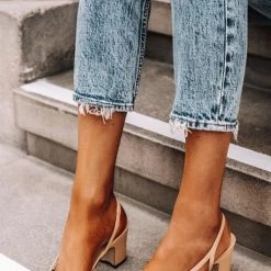 Levency Color Block Chunky Heel Pumps