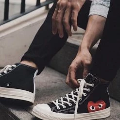 Levency Couples PLAY Heart Lace Up Sneakers