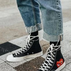 Levency Couples PLAY Heart Lace Up Sneakers