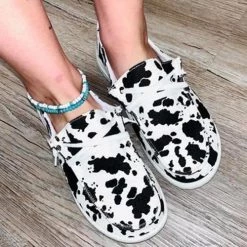 Levency Low Cap Slip-On Flats Shoes New In