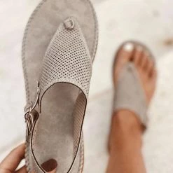 Levency New In T-Strap Perforated Sandals