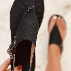 Levency New In T-Strap Perforated Sandals