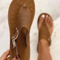 Levency New In T-Strap Perforated Sandals