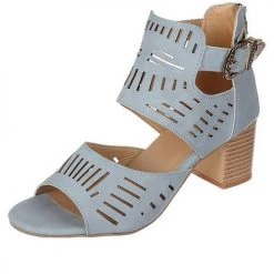 Levency New In Ankle Strap Chunky Low Heel Sandals