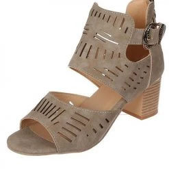 Levency New In Ankle Strap Chunky Low Heel Sandals