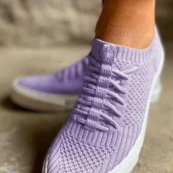 Levency Knit Elastic Band Sneakers New In