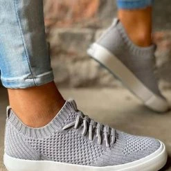 Levency Knit Elastic Band Sneakers New In