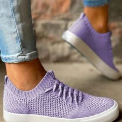 Levency Knit Elastic Band Sneakers New In