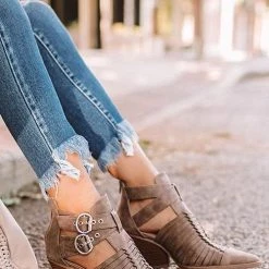 Levency Buckle Lovers Ankle Boots New In