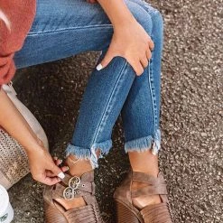 Levency Buckle Lovers Ankle Boots New In