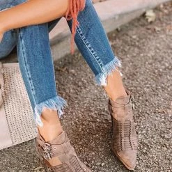 Levency Buckle Lovers Ankle Boots New In