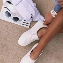 Levency Quilted Flat Slip On Sneaker New In