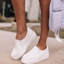 Levency Quilted Flat Slip On Sneaker New In