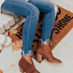 Levency New In V Cut Out Slip On Ankle Boots