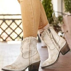 Levency New In Slip On Mid Chunky Heels Boots