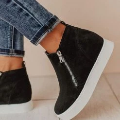 Levency Side Zipper Wedge Sneaker New In