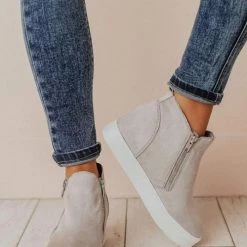 Levency Side Zipper Wedge Sneaker New In