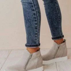 Levency Side Zipper Wedge Sneaker New In