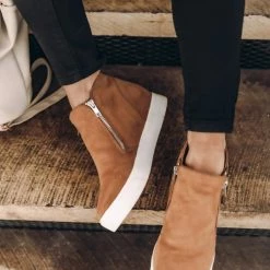 Levency Side Zipper Wedge Sneaker New In